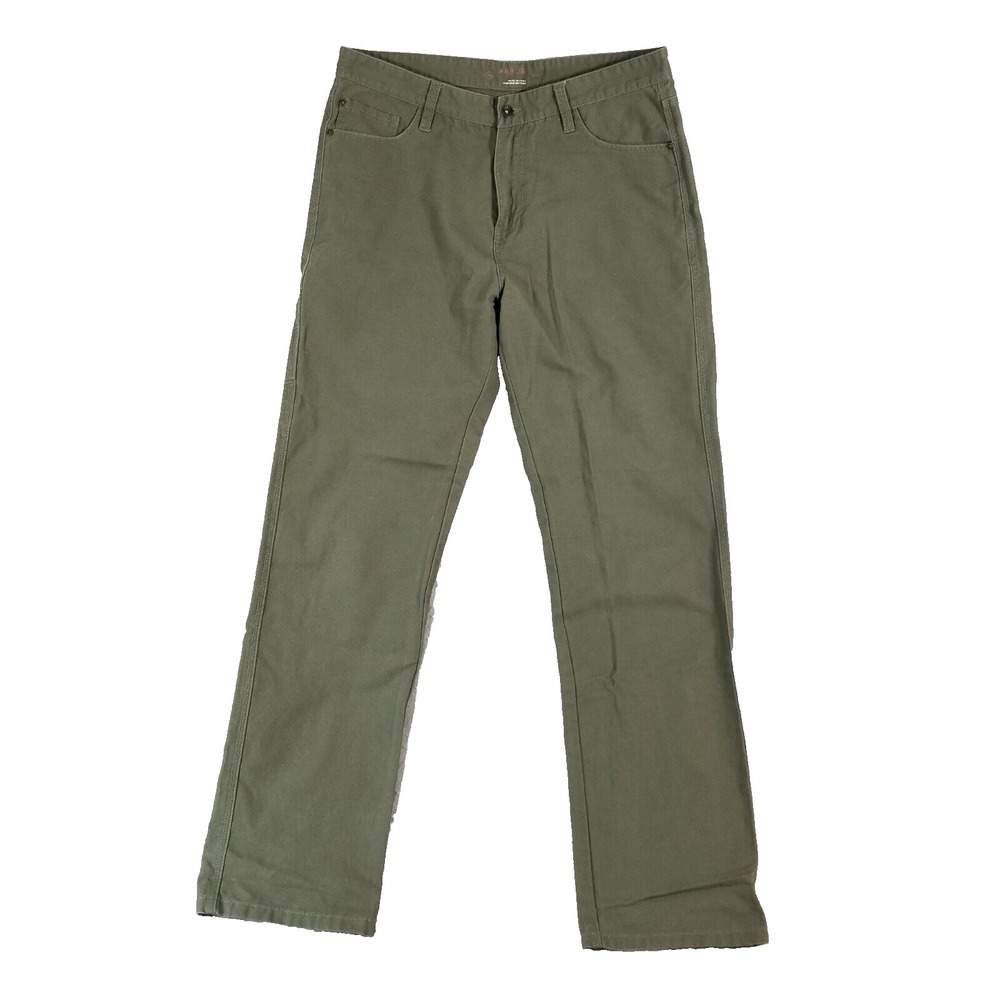 Arbor Jeans men's 34x34 regular straight khaki green cotton outdoor